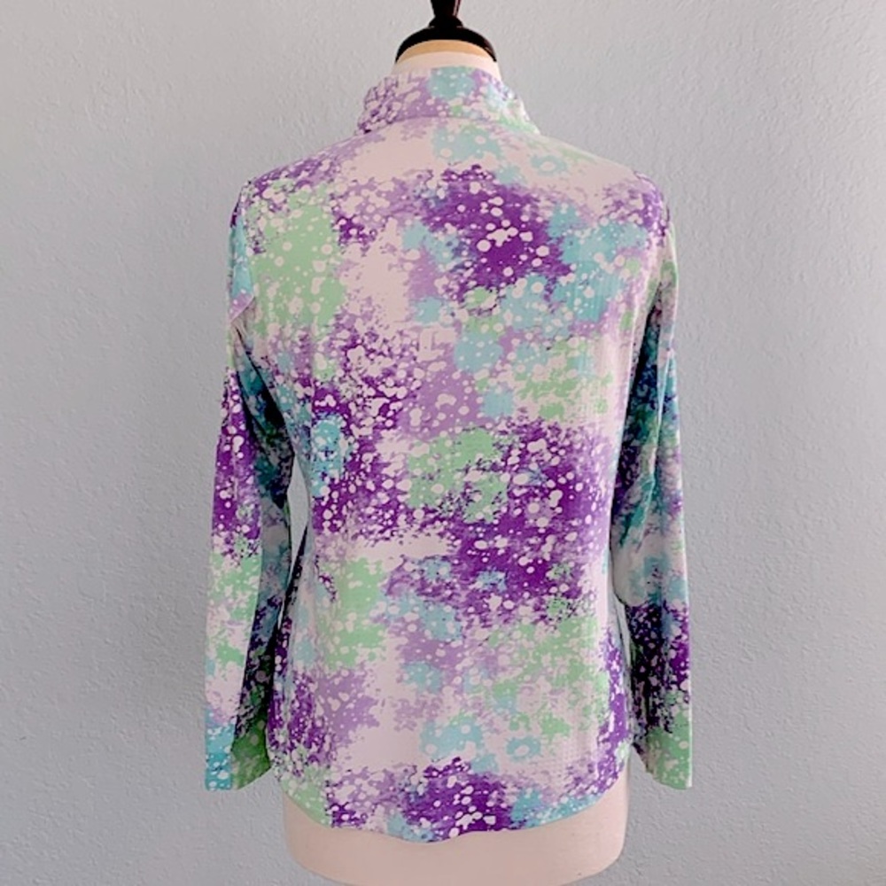 IBKUL Splatter Print Mock-Neck - Picture 5 of 10